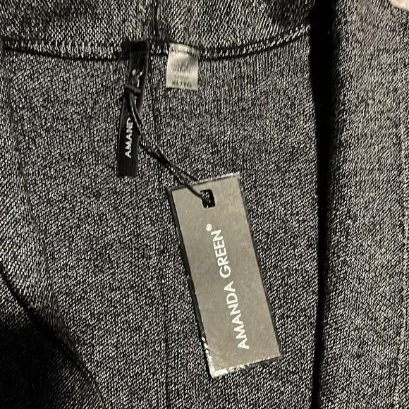 NWT, Amanda Green Black & Grey Cardigan, size XL - Picture 3 of 4